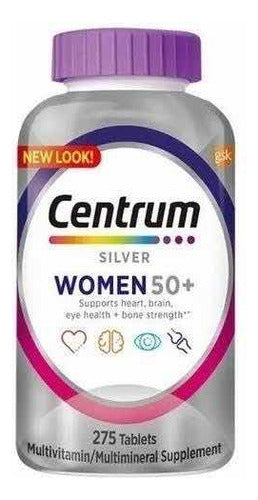 Centrum Silver Para Mulheres Mais De 50 Anos 275 Tablets Sabor Without flavor
