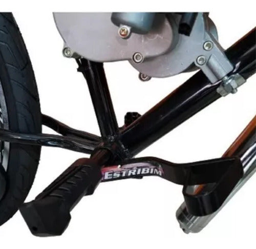 Estribo Freio No Pé Para Bike Motorizada - Estribim 45mm