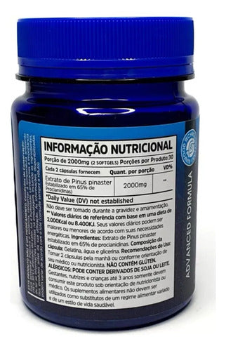 Picnogmax Pinus Pinaster 2000mg 60 Softgels Sunfood Sabor Sem Sabor