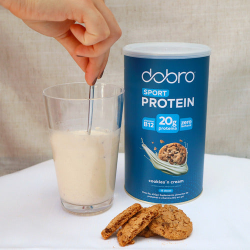 Sport Protein Dobro sabor Cookies´ Cream Sem Glúten 450g Dobro Sabor Cookies and cream
