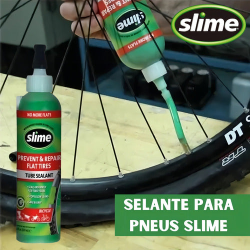 Líquido Selante Slime Pneus Com Câmara 237ml Bicicleta Bike