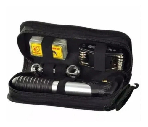 Kit Ferramenta Bike Bolsa Chave Bomba Remendo Reparo Seguro
