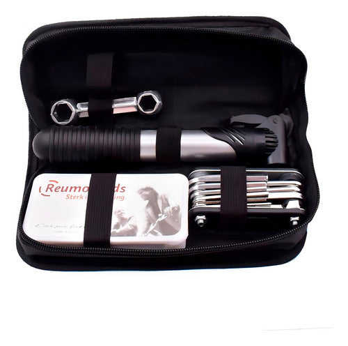 Estojo Kit Ferramentas Bike Acessórios Bomba Kit Remendo
