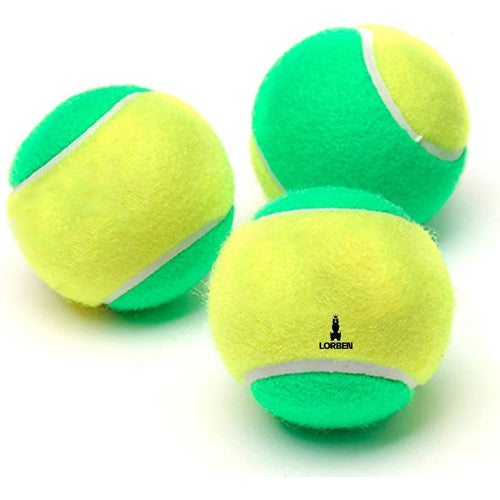 Bola de beach tennis pack com 30 unidades baixa pressão alta durabilidade ideal para treinos e jogos infantis marca lorben