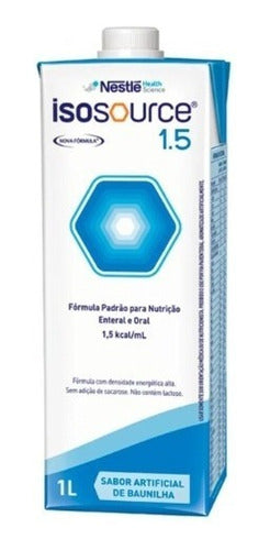 Isosource 1.5 1000ml Nestle C/12 Unidades Sabor Baunilha