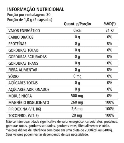 Amora Miúra 500mg 60 Cápsulas - Natunéctar