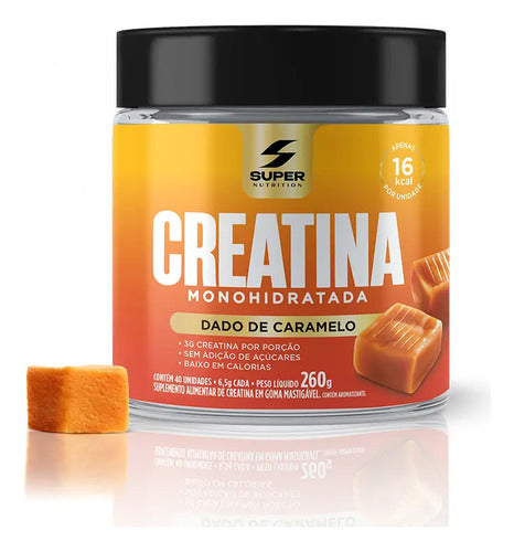 Caramelo De Creatina Pote Com 40 Unidades Super Nutrition