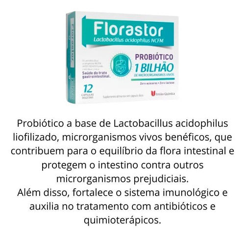 Kit Com 3 Florastor Com Lactobacillus 12cps - União Química