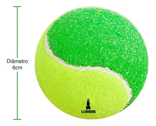 Bola de beach tennis pack com 30 unidades baixa pressão alta durabilidade ideal para treinos e jogos infantis marca lorben