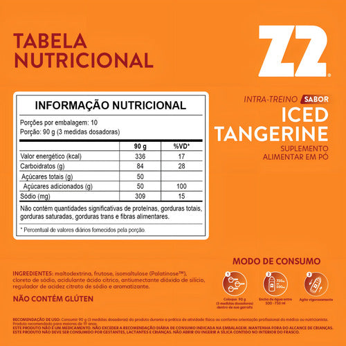 Intra-treino Power Powder Z2 Iced Tangerine 900g 10 Doses