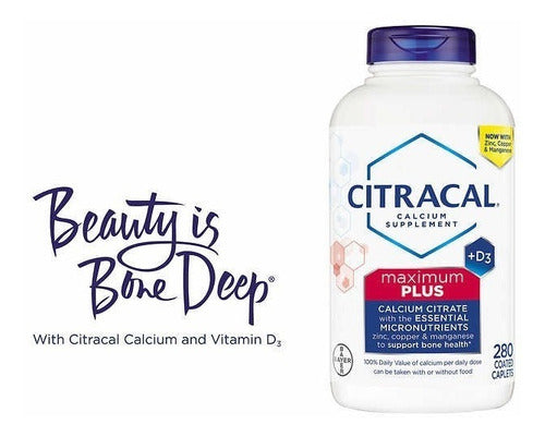 Citracal Calcium D3 + Maximum Plus 280 Capsulas Sabor Sem sabor