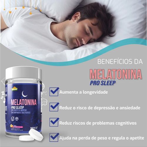 Suplemento De Melatonina 150 Comprimidos - Sunflower