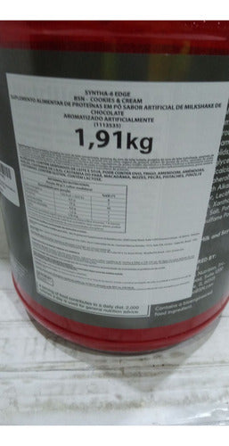 Suplemento Em Pó Isolado Whey Syntha 6 Chocolate 1,91kg Sabor Chocolate milkshake