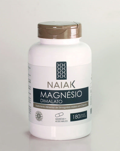 Magnésio Dimalato 180caps De 530mg - Naiak Sabor: Sem Sabor Sabor Sem Sabor