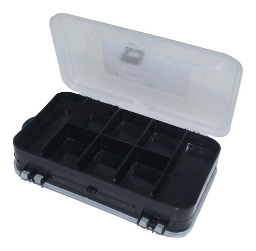 Kit Pesca Esportiva Estojo Premium Anzol Chumbo Girador Boia
