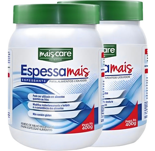 Espessante Alimentar Espessa Mais Lata 400g Mais Care Sabor Sem sabor