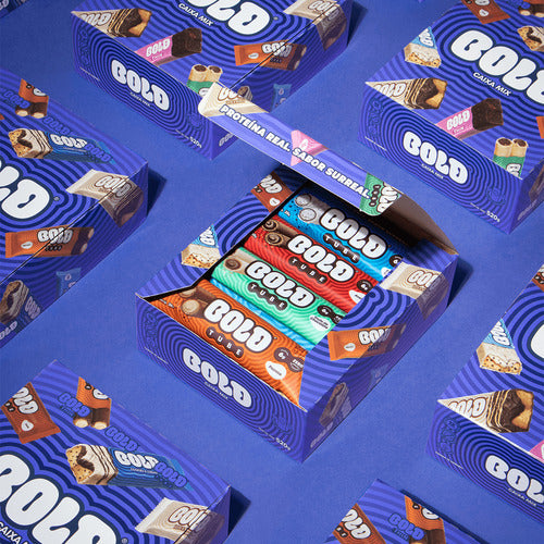 Barra De Proteína Bold Snacks Caixa Mix - Caixa Com 12 Unida Sabor Mista