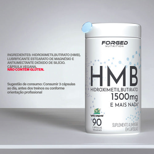 Hmb 1500mg 90 Vegan Caps - Forged Nutrition Sabor Sem sabor