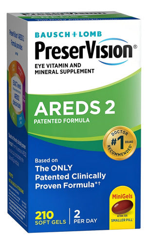 Preservision Areds2 Eye Vitamin & Mineral Supplement 210caps Sabor Sem sabor