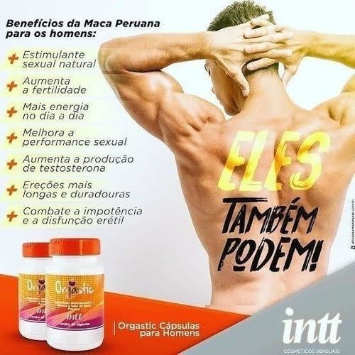 Orgastic Cápsulas Suplemento - Intt Cosméticos