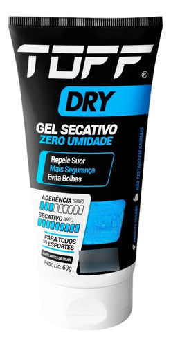 2x Gel Secativo Para Mãos Anti Suor Para Esportes Toff Dry