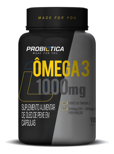 Ômega 3 Pro 100 Capsulas Óleo De Peixe - Probiótica Sabor Sem sabor