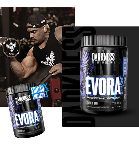 Pré-treino Évora Xt Pote 300g Darkness Neon Berry