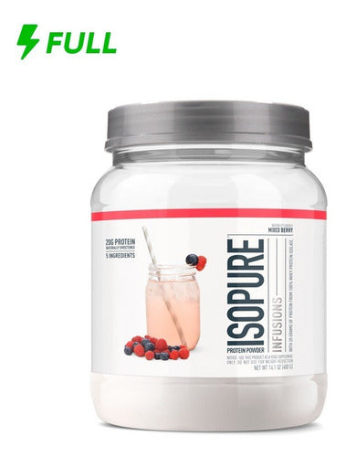 Whey Protein Isopure Infusions 400g (0,88 Lbs) Sabor Frutas Vermelhas