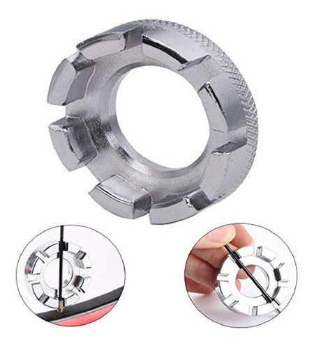 Chave De Apertar Raios Bike Aço Cromada Reforçada