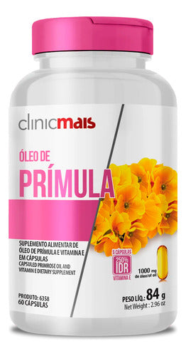 Kit 3 Óleo de Prímula 1000mg ClinicMais 60 Cápsulas