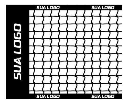 Rede Futvolei Oficial Personalizada + Fita De Marcação 9x18m
