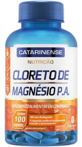 Suplemento Em Comprimidos Catarinense Pharma Cloreto De Magnésio Em Pote 100 Un