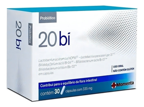 20 Bi Suplemento Probiótico Com 30 Cápsulas Flora Intestin Sabor Without flavor