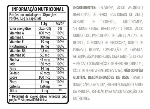 Belt Hair Nail And Skin Bariatric Soft Sabor Sem Sabor