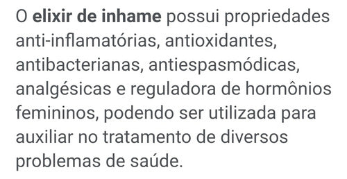 Elixir De Inhame Concentrado 250 Ml Sabor Sem sabor