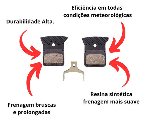Pastilha De Freio Disco Shimano Resina L05a-r Ice Tech