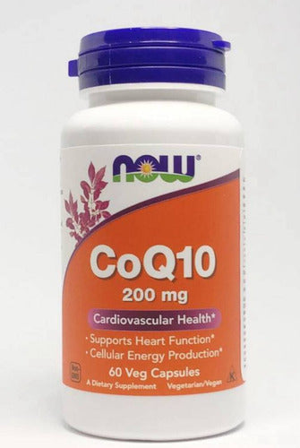 Coq10 Coenzima Q10 200 Mg 60 Cápsulas Vegetais Now Foods