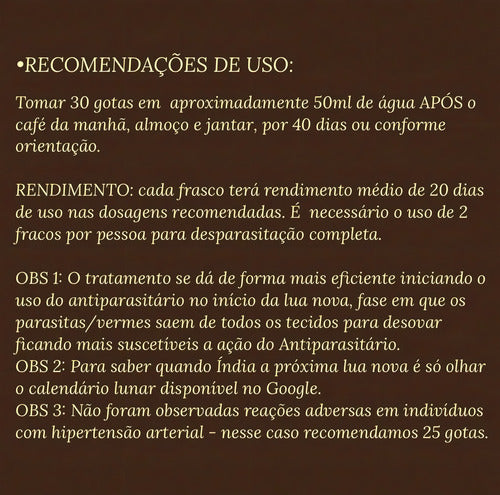 Extrato De Nogueira Negra, Absinto, Cravo Hulda Clark 60ml Sabor Extrato De Ervas