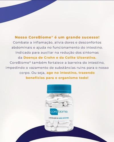 Corebiome 300mg 60 Cápsulas Infinity Pharma Sabor Sem sabor