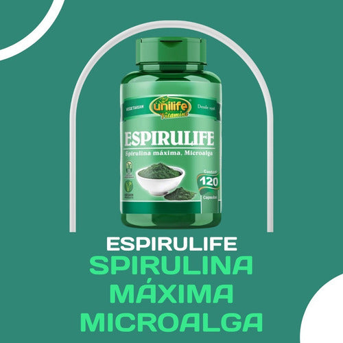 Espirulife Spirulina 500mg Unilife - 150 Comprimidos Sabor Sem sabor