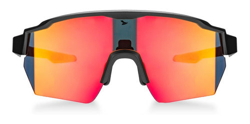 Óculos Atrio Sprinter Lite Kit 3 Lentes Black Red - Bi235 Cor da armação Preto Cor da lente Laranja-claro