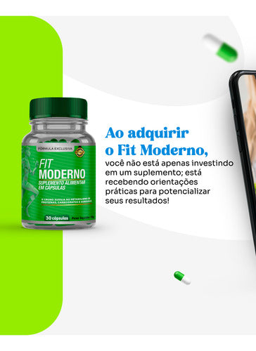 Fit Moderno 30 Cápsulas Natural Original Envio Imediato