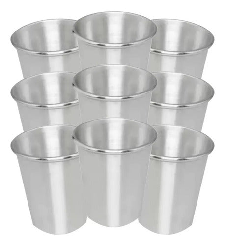 Kit 30 Copo Alumínio 250ml Leite Café Cerveja Chop Bar Fest