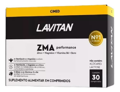 Lavitan ZMA Performance Polivitamínico 30 Comprimidos Sabor Without flavor