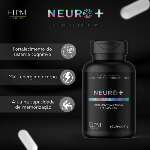 Kit Nootropico 180caps Memoria Foco Trabalho Treino Ellym Sem sabor