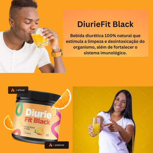 Diuriefit Natural Queima Gordura Rápido Kit 1un Sabor Laranja