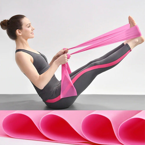 Faixa Elástica Para Fisioterapia Yoga Alongamento Pilates