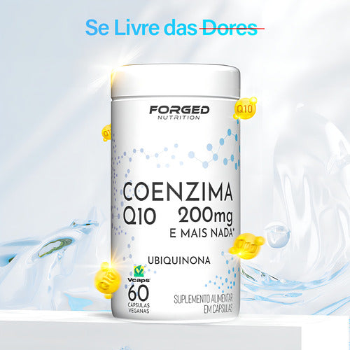 Coenzima Q10 200mg Pura Alta Concentração 60 Vegan Caps - Forged Nutrition
