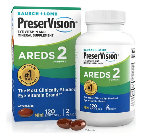 Preservision Areds 2 Formula Bausch + Lomb 120 Gel Soft