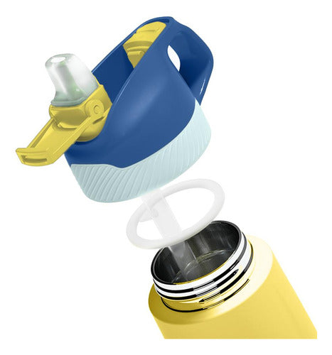 Kit Copo Térmico E Garrafa Philips Adulto E Infantil
